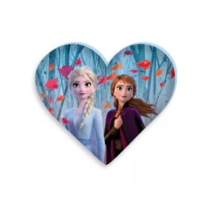 Disney Jégvarázs Leaf formapárna, díszpárna 35x30 cm Velúr