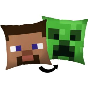 Minecraft Steve Creeper párna, díszpárna 40*40 cm