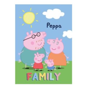 Peppa malac Family polár takaró 100x140cm
