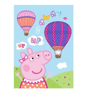 Peppa malac Hot Air Balloon polár takaró 100x140cm