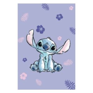 Disney Lilo és Stitch, A csillagkutya Purple mikroflanel takaró 100x150cm