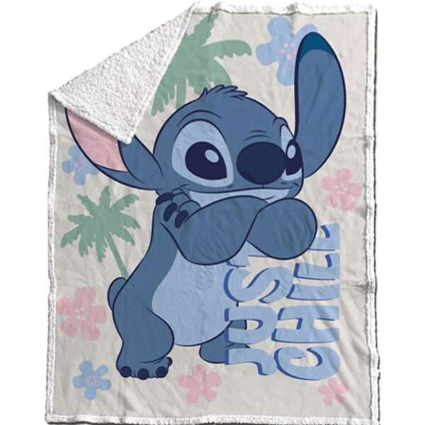 Disney Lilo és Stitch, A csillagkutya Just Chill sherpa takaró 130x170cm - Image 2