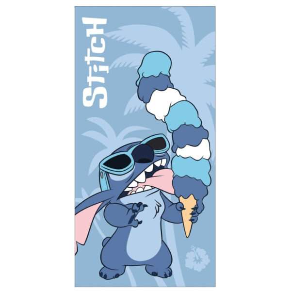 Disney Lilo és Stitch, A csillagkutya Ice Cream fürdőlepedő, strand törölköző 70x140cm (Fast Dry)