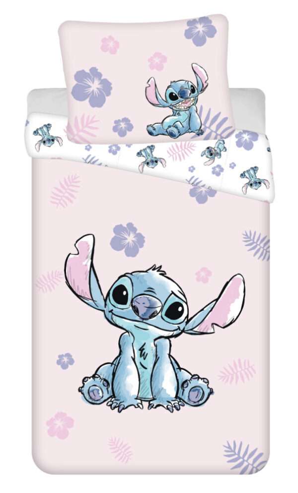 Disney Lilo és Stitch, A csillagkutya Pink ágyneműhuzat 140×200cm, 70×90 cm