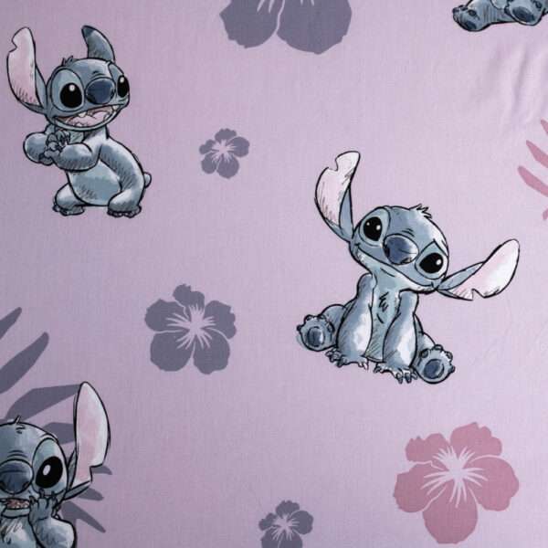 Disney Lilo és Stitch, A csillagkutya Pink gumis lepedő 90x200 cm - Image 3