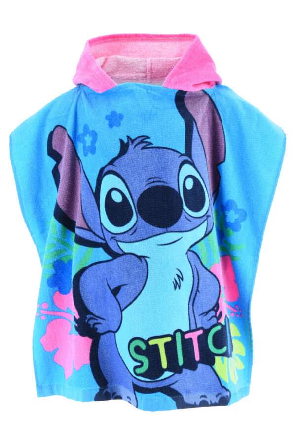 Disney Lilo és Stitch, A csillagkutya  strand törölköző poncsó 55x110 cm