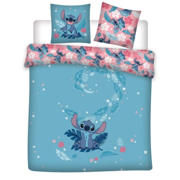 Disney Lilo és Stitch, A csillagkutya dupla, kétszemélyes ágyneműhuzat 240×220cm, 65x65 cm