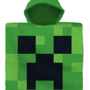 Minecraft Green strand törölköző poncsó 60x120 cm