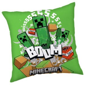 Minecraft Creeper Boom párna, díszpárna 40*40 cm