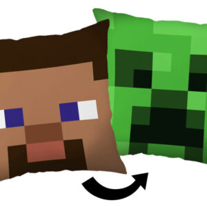 Minecraft Steve Creeper párna, díszpárna 40*40 cm