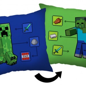 Minecraft How to Creeper párna, díszpárna 40*40 cm
