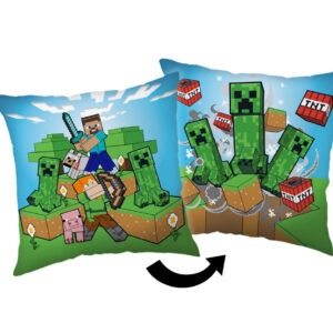 Minecraft Creeper Chaos párna, díszpárna 40x40 cm