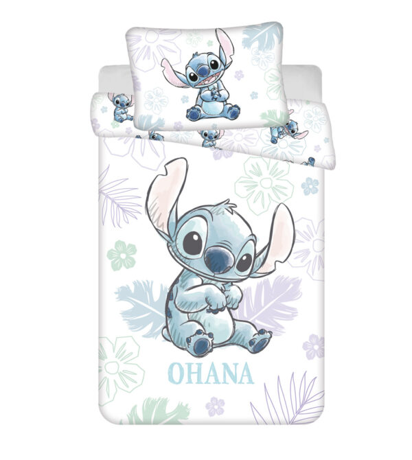 Disney Lilo és Stitch, A csillagkutya Ohana White gyerek ágyneműhuzat 100×135 cm, 40×60 cm