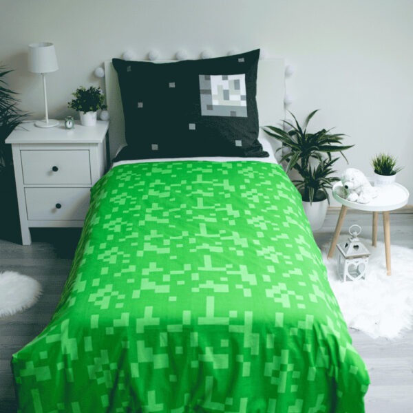 Minecraft Sssleep Tight ágyneműhuzat 140×200cm, 70×90 cm - Image 3