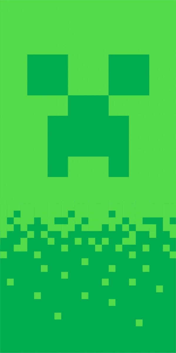 Minecraft fürdőlepedő, strand törölköző Digital Creeper 70*140cm