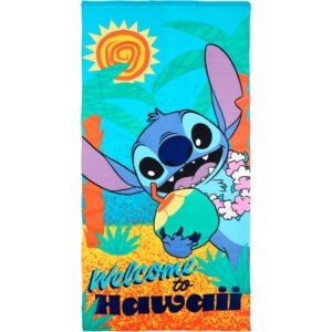 Disney Lilo és Stitch, A csillagkutya Welcome fürdőlepedő, strand törölköző 70x140cm (Fast Dry)
