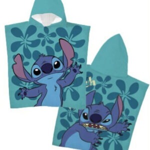 Disney Lilo és Stitch, A csillagkutya Little Mischief strand törölköző poncsó 55x110 cm (Fast Dry)
