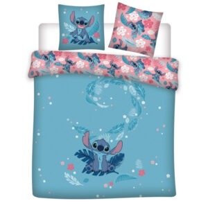 Disney Lilo és Stitch, A csillagkutya dupla, kétszemélyes ágyneműhuzat 240×220cm, 65x65 cm