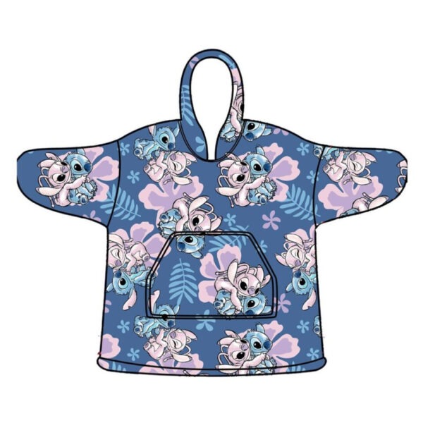 Disney Lilo és Stitch, A csillagkutya Hibiscus belebújós plüss polár takaró, poncsó 3-6 év - Image 2