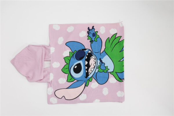 Disney Lilo és Stitch, A csillagkutya Hula Dancing strand törölköző poncsó 55x110 cm (Fast Dry) - Image 3
