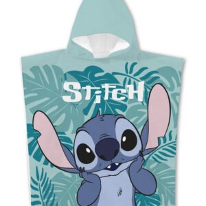 Disney Lilo és Stitch, A csillagkutya Leaf strand törölköző poncsó 55x110 cm (Fast Dry)