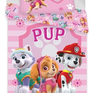 Mancs Őrjárat Pup Power ágyneműhuzat 140×200 cm, 70×90 cm