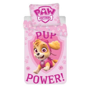 Mancs Őrjárat Pup Power gyerek, ovis ágyneműhuzat 100×135cm, 40×60 cm