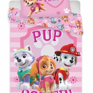Mancs Őrjárat Pup Power ágyneműhuzat 140×200 cm, 70×90 cm