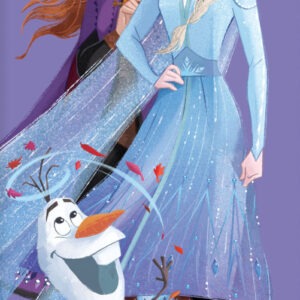 Disney Jégvarázs Purple fürdőlepedő, strand törölköző 70x140 cm