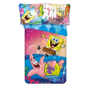 SpongyaBob Fun ágyneműhuzat 135×200cm, 80×80 cm
