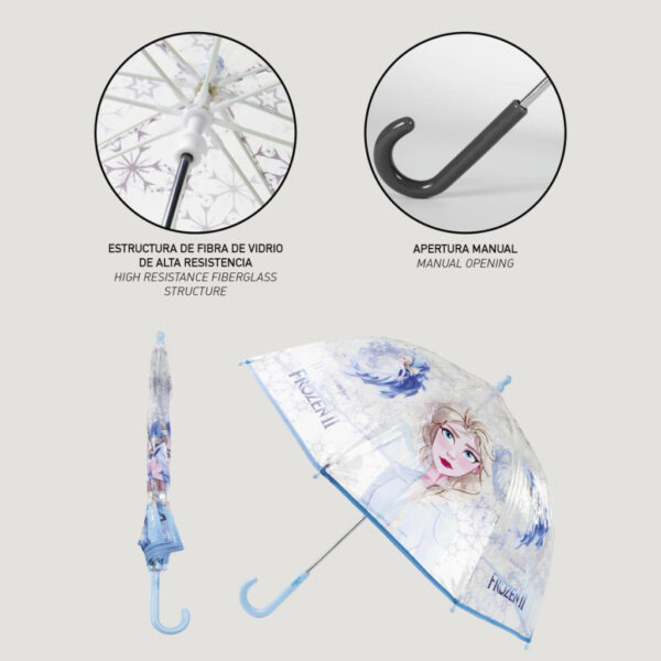 Disney Jégvarázs Ice Queen gyerek átlátszó esernyő Ø71 cm - Image 4