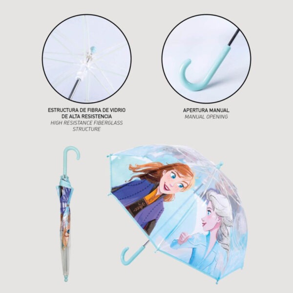 Disney Jégvarázs Icy Drizzle gyerek átlátszó esernyő Ø71 cm - Image 4