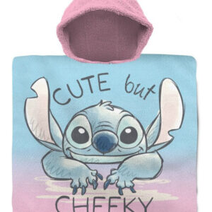 Disney Lilo és Stitch, A csillagkutya Cheeky strand törölköző poncsó 60x120 cm