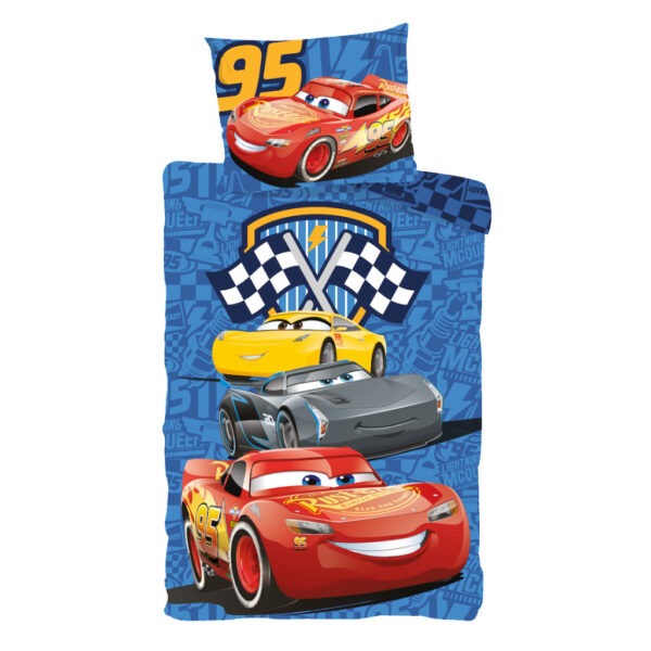 Disney Verdák Track Stars gyerek ágyneműhuzat 100×135 cm, 40×60 cm - Image 2