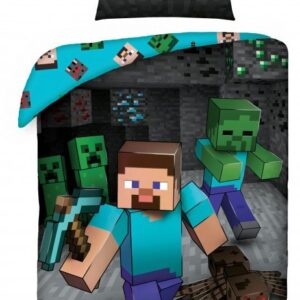 Minecraft Underground ágyneműhuzat Miner 140×200cm, 70×90 cm