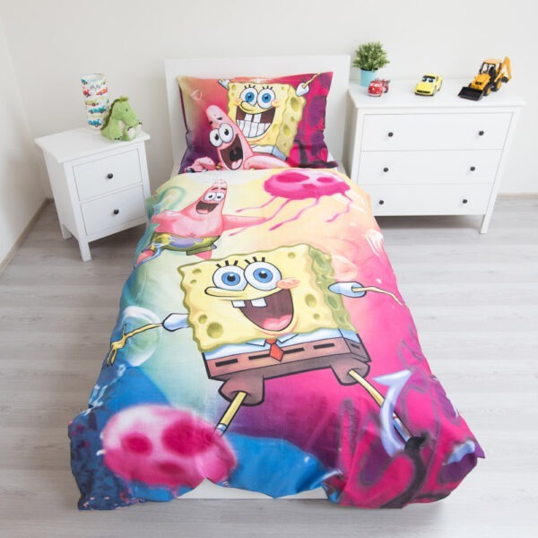 SpongyaBob BikiniBottom ágyneműhuzat 140×200cm, 70×90 cm - Image 2