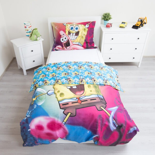 SpongyaBob BikiniBottom ágyneműhuzat 140×200cm, 70×90 cm - Image 3