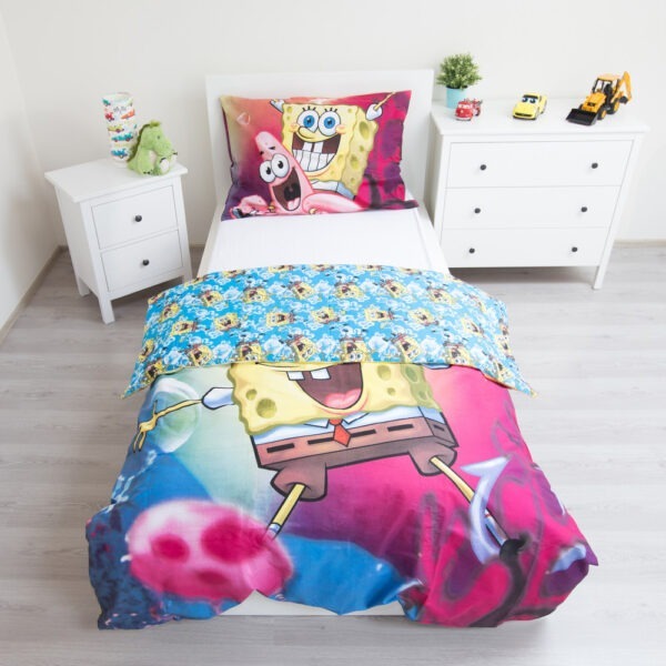 SpongyaBob BikiniBottom ágyneműhuzat 140×200cm, 70×90 cm - Image 3