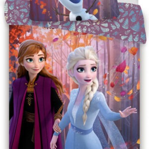 Disney Jégvarázs Sister Purple ágyneműhuzat 140×200cm, 70×90 cm