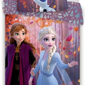 Disney Jégvarázs Sister Purple ágyneműhuzat 140×200cm, 70×90 cm