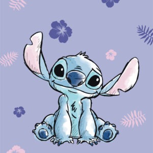 Disney Lilo és Stitch, A csillagkutya Purple mikroflanel takaró 100x150cm