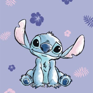 Disney Lilo és Stitch, A csillagkutya Purple mikroflanel takaró 100x150cm