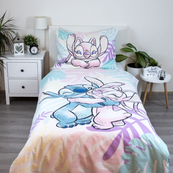 Disney Lilo és Stitch, A csillagkutya Leaves ágyneműhuzat 140×200cm, 70×90 cm - Image 2