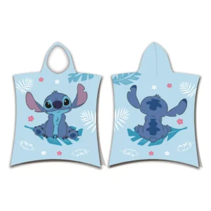 Disney Lilo és Stitch, A csillagkutya Blue strand törölköző poncsó 50x115 cm