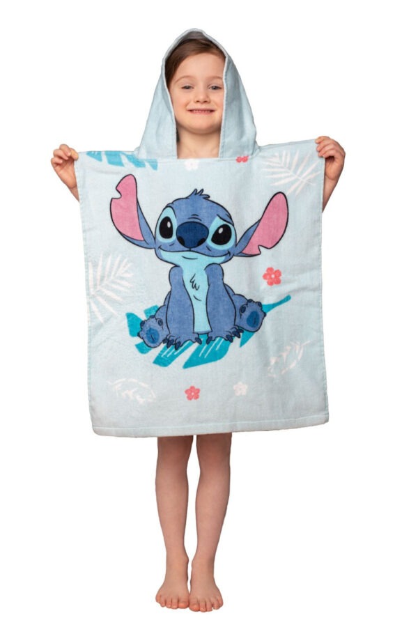 Disney Lilo és Stitch, A csillagkutya Blue strand törölköző poncsó 50x115 cm - Image 2