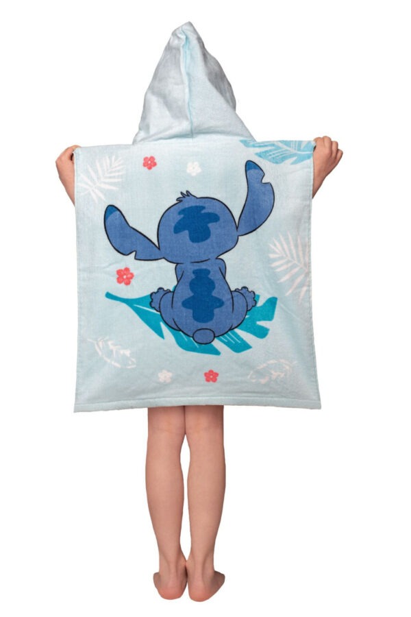 Disney Lilo és Stitch, A csillagkutya Blue strand törölköző poncsó 50x115 cm - Image 3