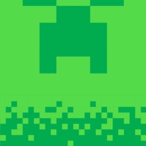 Minecraft fürdőlepedő, strand törölköző Digital Creeper 70*140cm