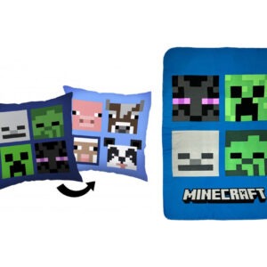 Minecraft párna és takaró szett
