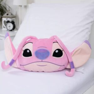 Disney Lilo és Stitch, A csillagkutya Angel Pink 3D formapárna, díszpárna 35 cm