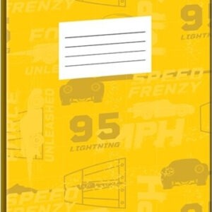 Disney Verdák Yellow Speed B/5 vonalas füzet 50 lapos